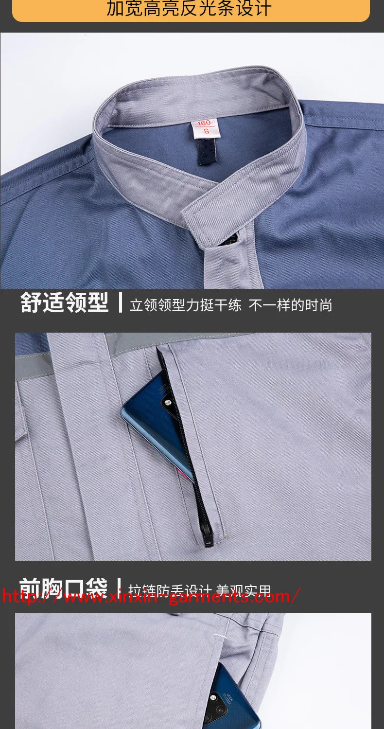 Todo tipo de ropa de trabajo protectora reflectante, camisa y pantalones (W2364)