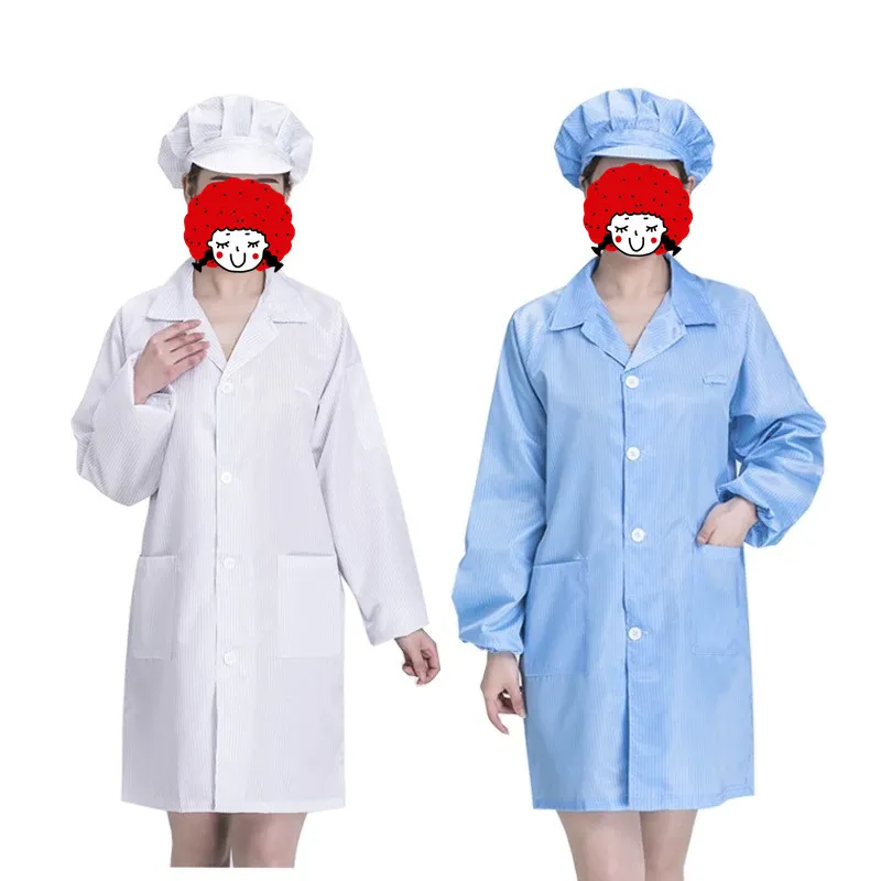 Bata de laboratorio ESD, prenda de vestuario para sala limpia