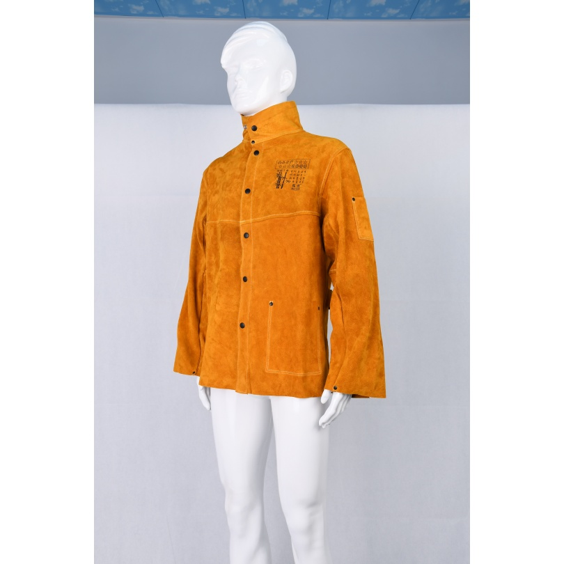 Chaqueta de soldadura Ropa de cuero Conjunto de dos piezas Abrigo Mono Ropa protectora 331