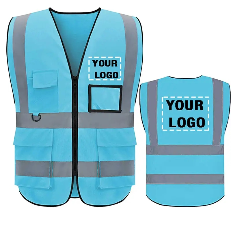 Ropa de seguridad reflectante de alta visibilidad personalizada para hombres trabajadores de saneamiento