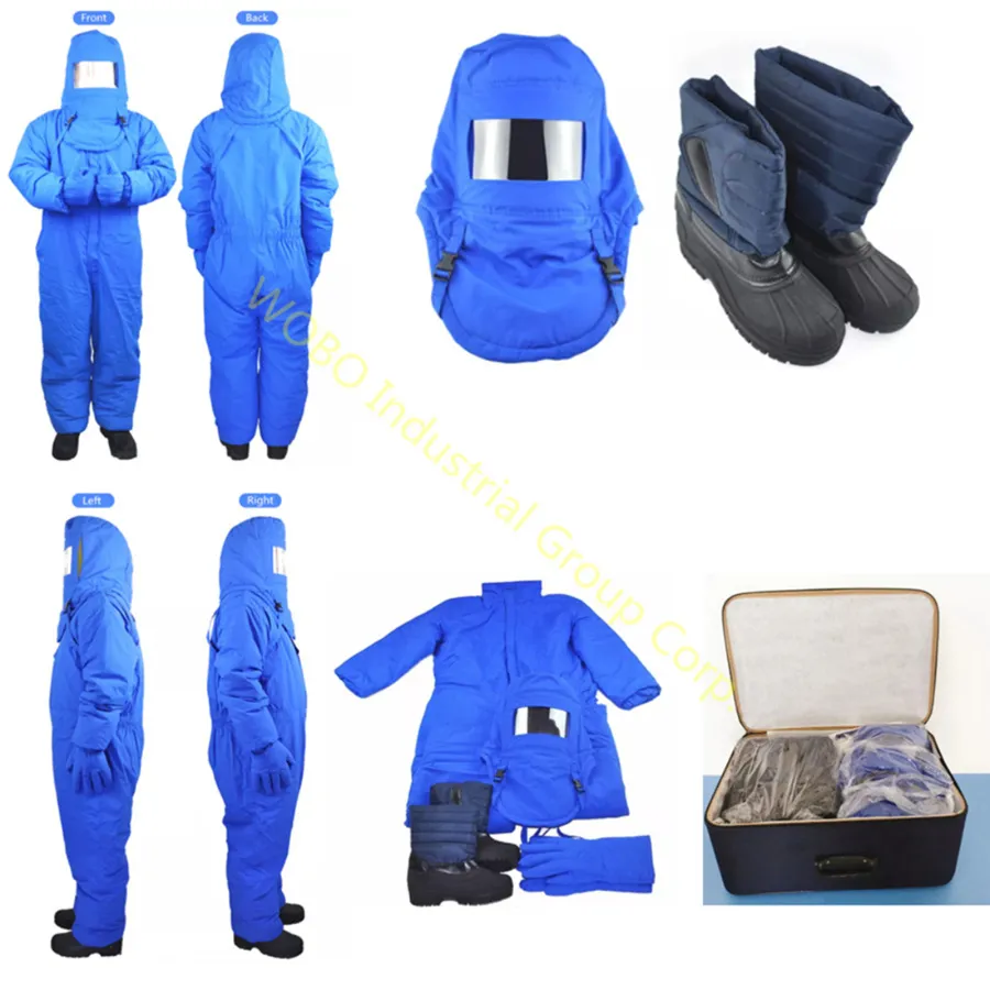 Traje completo de nitrógeno líquido criogénico