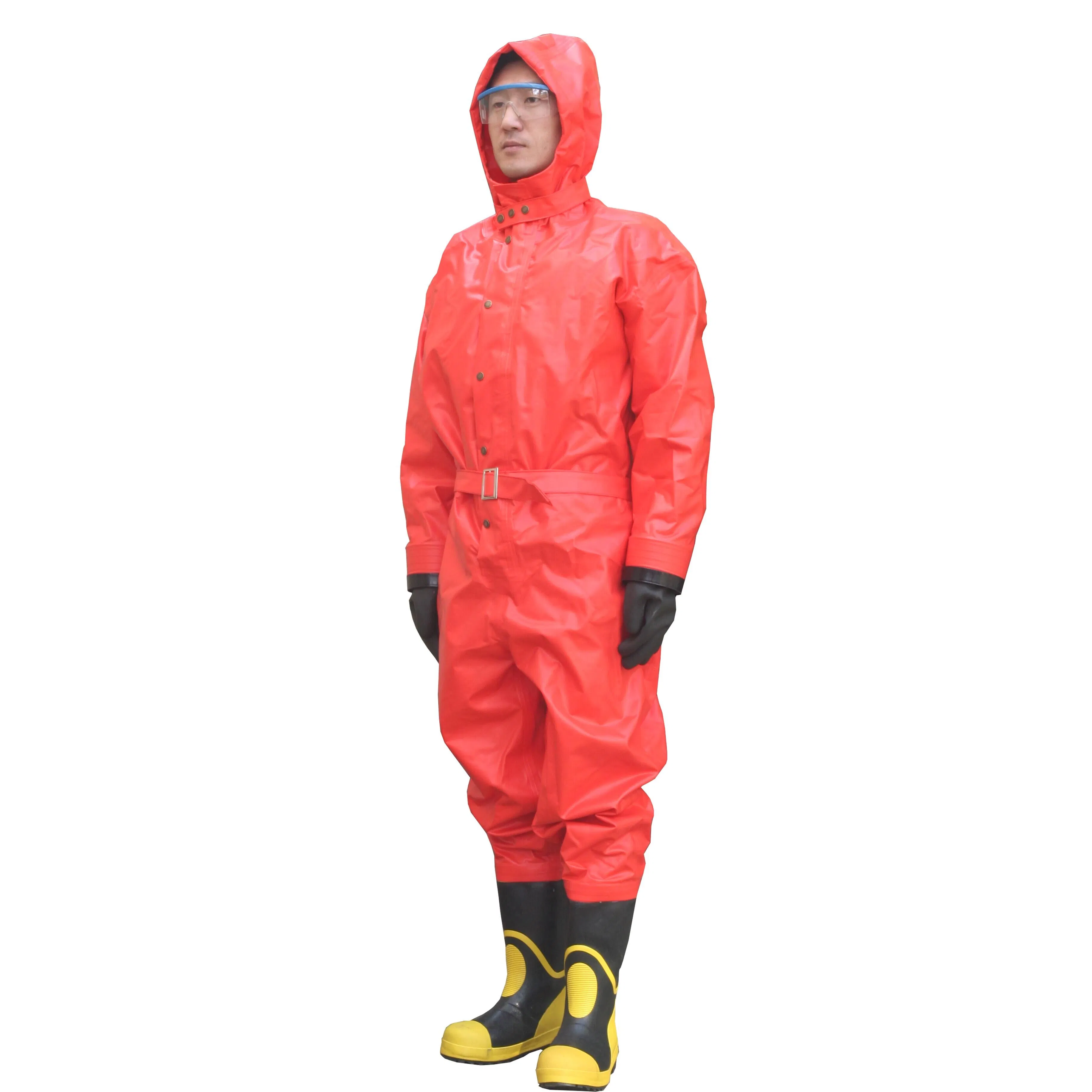 Ropa protectora química semicerada de tipo ligero de PVC