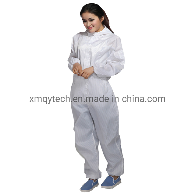 Mono con capucha antistático al por mayor, prendas antiestáticas, ropa de trabajo para sala limpia