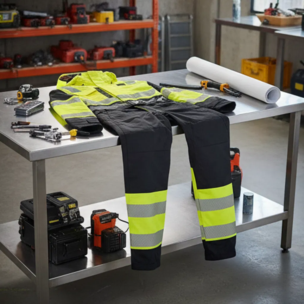 Chaqueta de invierno de seguridad OEM, aislante, de alta visibilidad, ropa de trabajo protectora