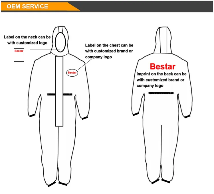 Ropa de protección química ligera sin cubre zapatos abrigo de trabajo