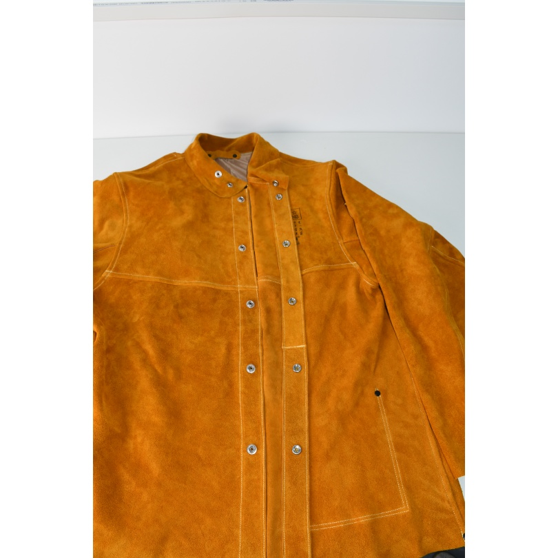 Chaqueta de soldadura Ropa de cuero Conjunto de dos piezas Abrigo Mono Ropa protectora 331