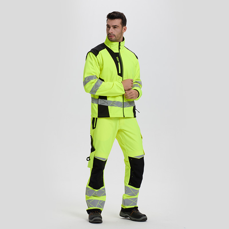Ropa de trabajo personalizada de soldadura de alta visibilidad y reflectante, conjunto de dos piezas