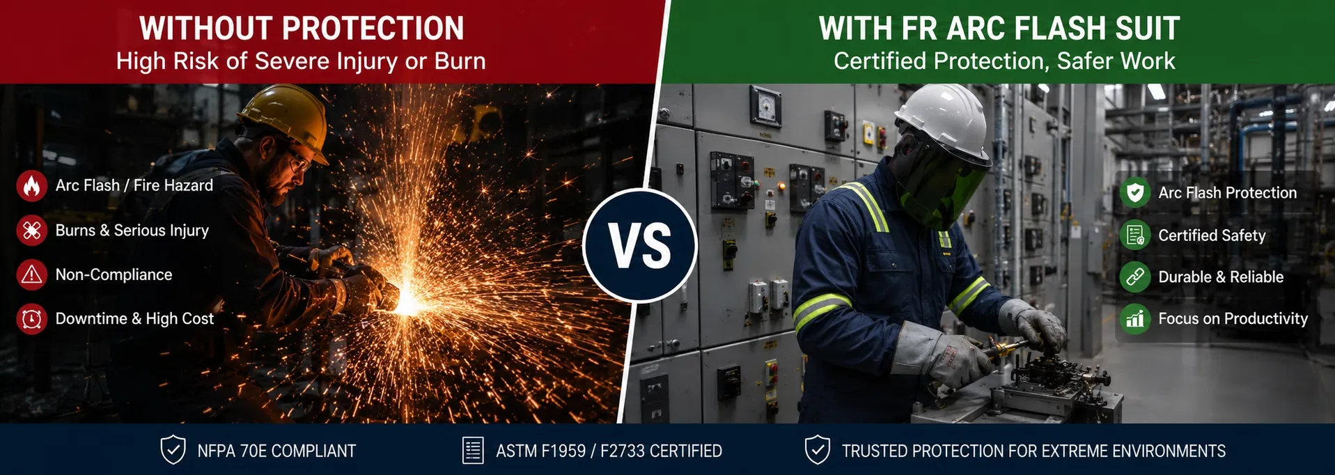 Chaqueta de seguridad industrial de alta visibilidad CE Certificada En ISO 20471 resistente a las llamas, antiestática y contra arcos eléctricos
