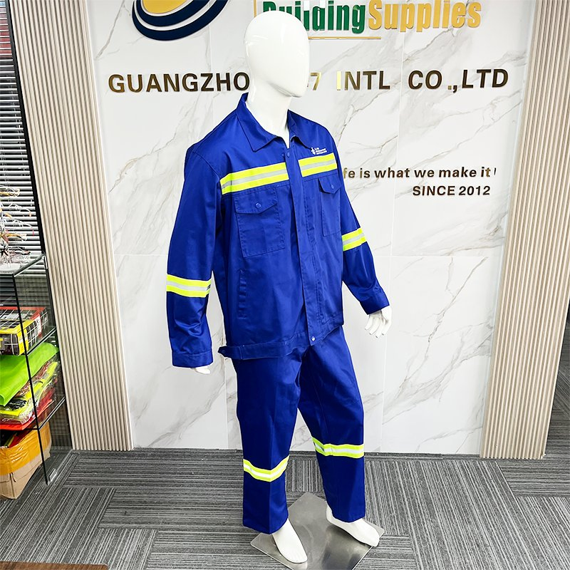 Ropa de seguridad de alta visibilidad de poliéster y algodón con logo, ropa de trabajo transpirable