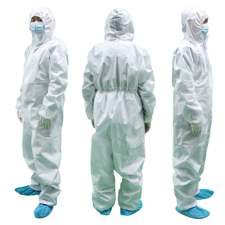 Mono desechable impermeable antistático de microporo ropa de protección