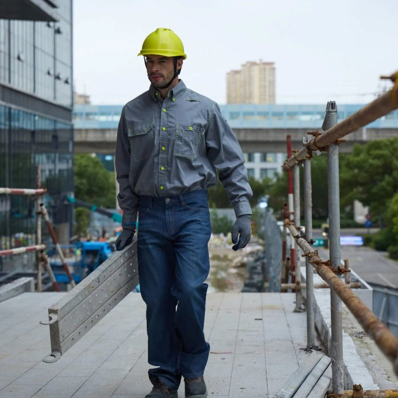 Servicio OEM/ODM Chaqueta de trabajo retardante de llama de algodón Ropa de construcción para trabajo