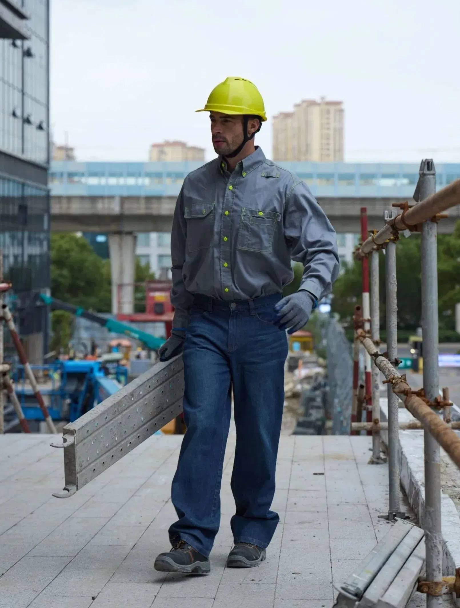 Servicio OEM/ODM Chaqueta de trabajo retardante de llama de algodón Ropa de construcción para trabajo