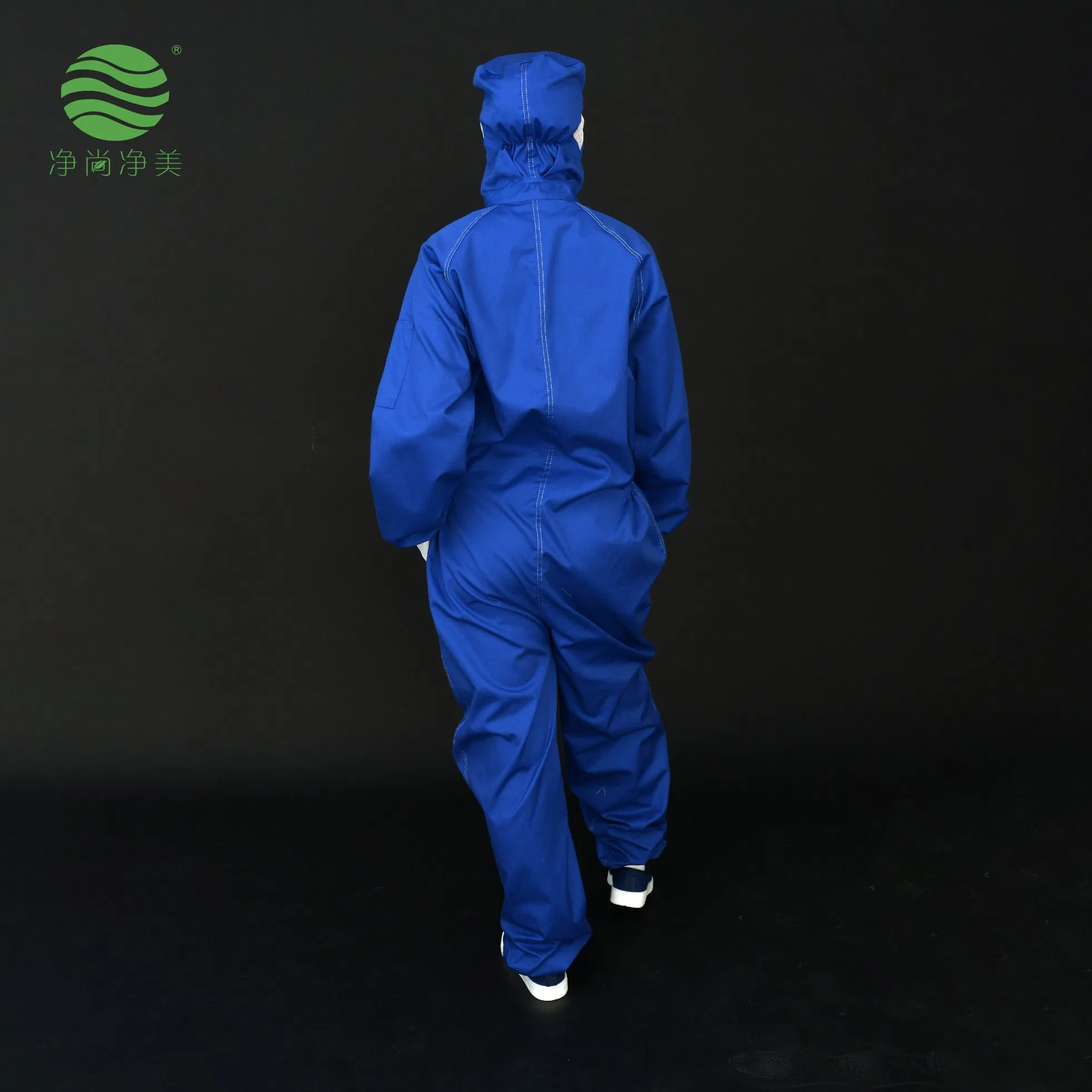 Jsjm1022-3 Mono azul oscuro con rayas de la industria de semiconductores, ropa de seguridad antiestática ESD