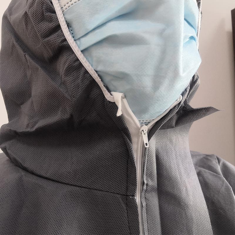 Traje de protección Guardwear OEM, traje de hazmat, kit de EPP, ropa desechable, overoles, vestimenta protectora