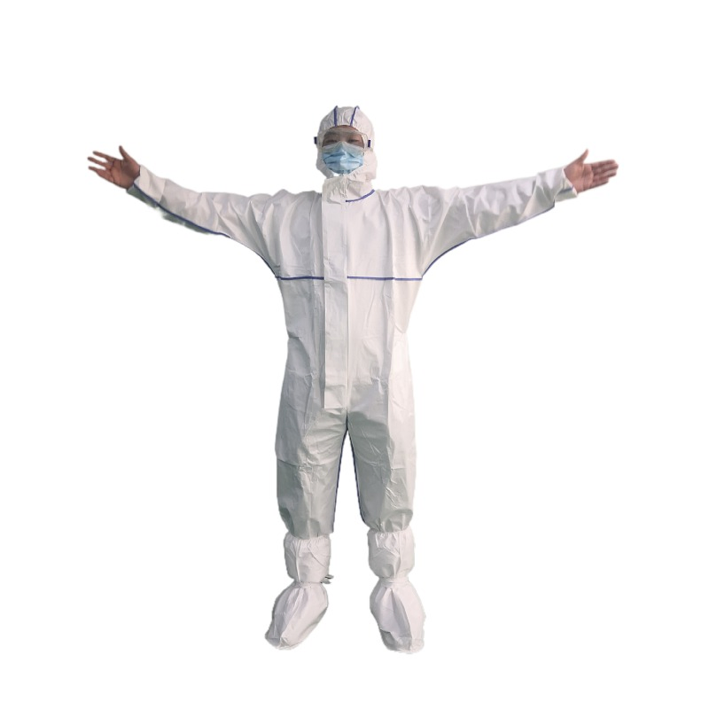 Ropa médica Guardwear Type5b/6b transpirable, impermeable y antistática de un solo uso, blusas de protección, ropa médica protectora