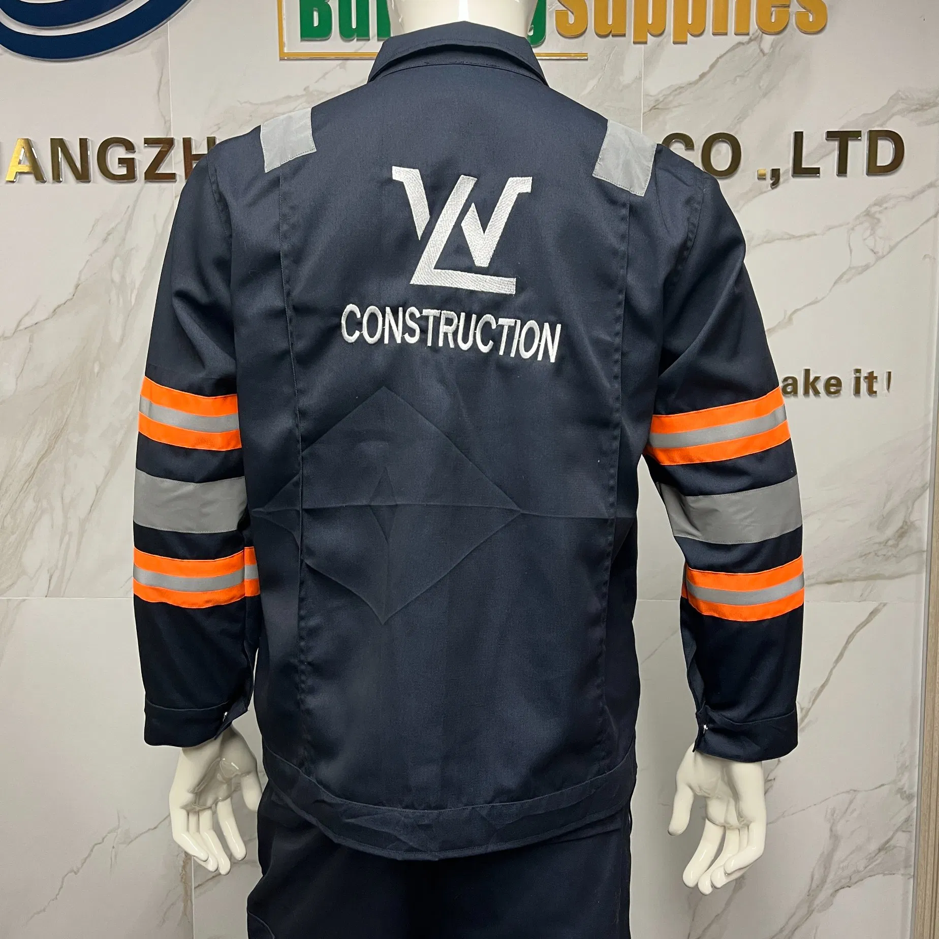 Mono de protección ignífugo de algodón, ropa de trabajo segura, antiestática para construcción