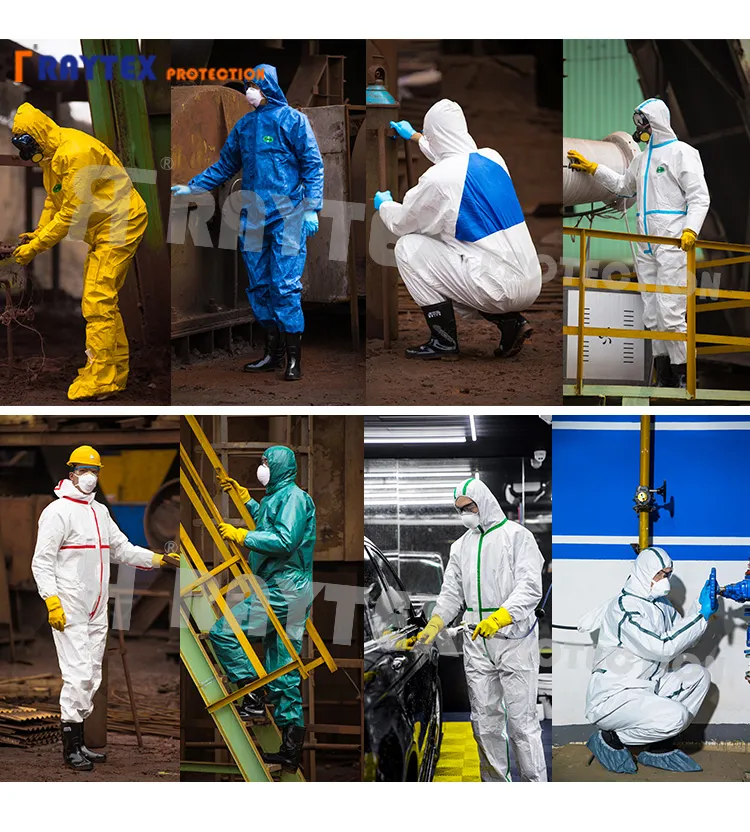 Ropa protectora desechable de recubrimiento de PP no tejido CE fabricante PPE