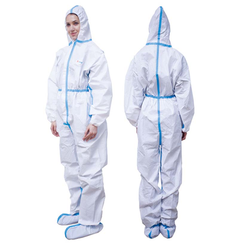 Ropa industrial protectora desechable tipo overol