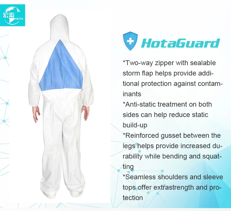 Ropa de protección química personal
