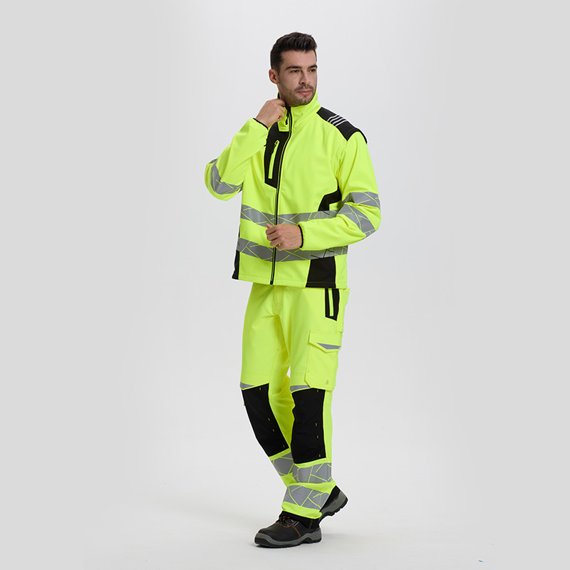 Ropa de trabajo personalizada de soldadura de alta visibilidad y reflectante, conjunto de dos piezas