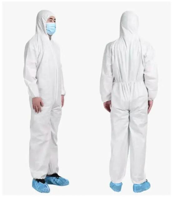 Overoles desechables impermeables ropa protectora M-3XL para hospital, laboratorio, sala limpia, industria química