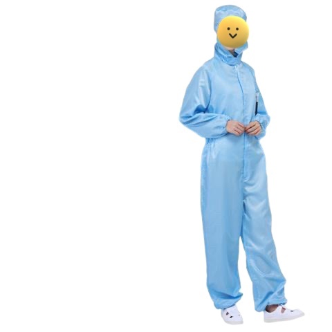 Uniformes de trabajo al por mayor, bata de laboratorio antiestática, ropa protectora para uso en sala limpia