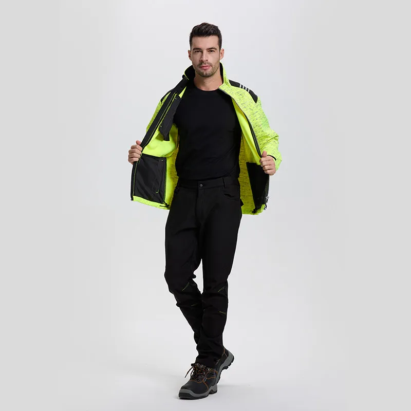 Ropa de trabajo personalizada de soldadura de alta visibilidad y reflectante, conjunto de dos piezas