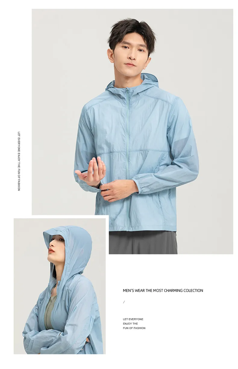 Ropa de protección solar UPF 40 para hombres y mujeres activos al aire libre