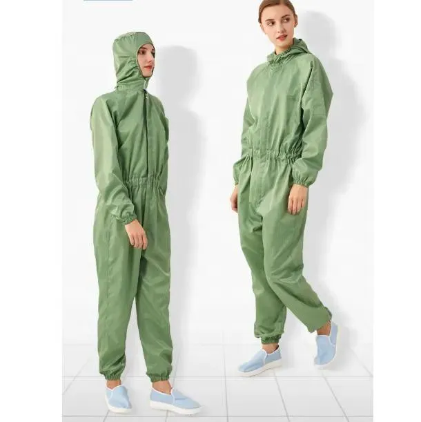 Ropa protectora de tela de rejilla para sala limpia, mono ESD, antistático ESD