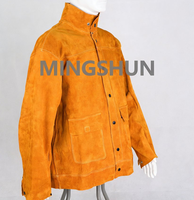 Ropa de soldadura traje de soldadura de cuero de vaca dividido de grado A ropa protectora