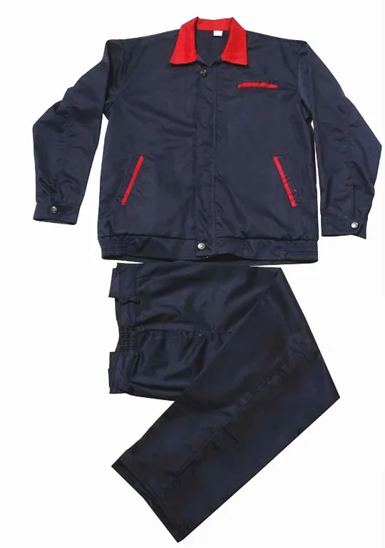 Ropa de trabajo protectora de buena calidad, mono de seguridad azul marino