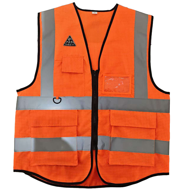 Chaleco Reflectante Transpirable Ropa Reflectante para Construcción de Ingeniería Seguridad Laboral Ropa de Trabajo Antiestática