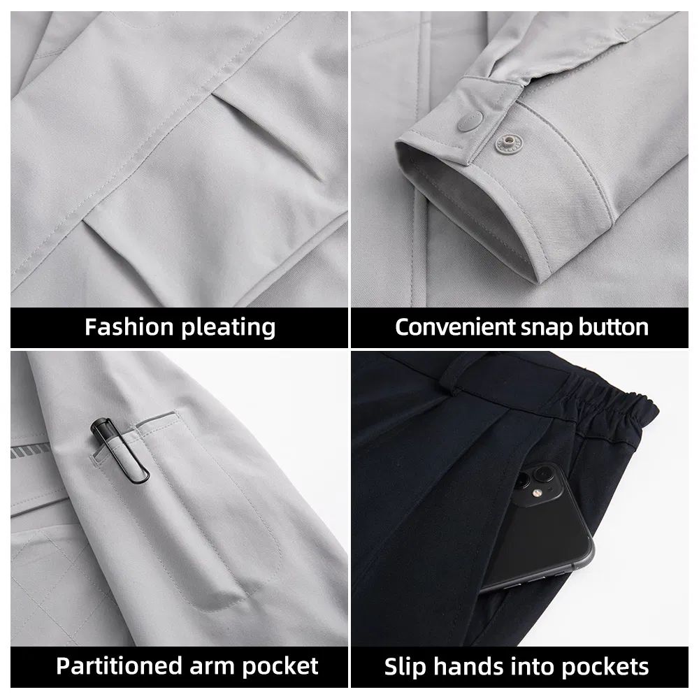 Uniformes de trabajo protectores de seguridad con tela elástica, ropa industrial resistente al desgaste, chaqueta y pantalones de trabajo, ropa de trabajo personalizada