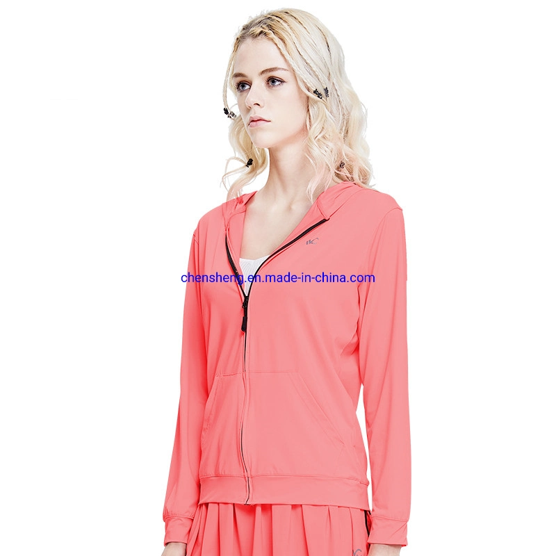 Ropa de Verano para Mujeres, Chaqueta Protectora Solar UV50 Estilosa, Ligera, Transpirable y Fresca para la Playa, Ropa Exterior a Prueba de Sol