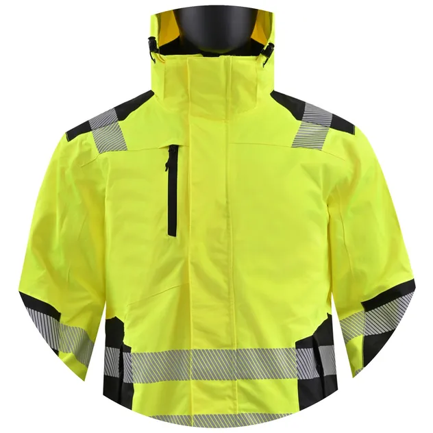 Chaqueta de seguridad de alta visibilidad para trabajo al aire libre, ropa de trabajo protectora para hombres