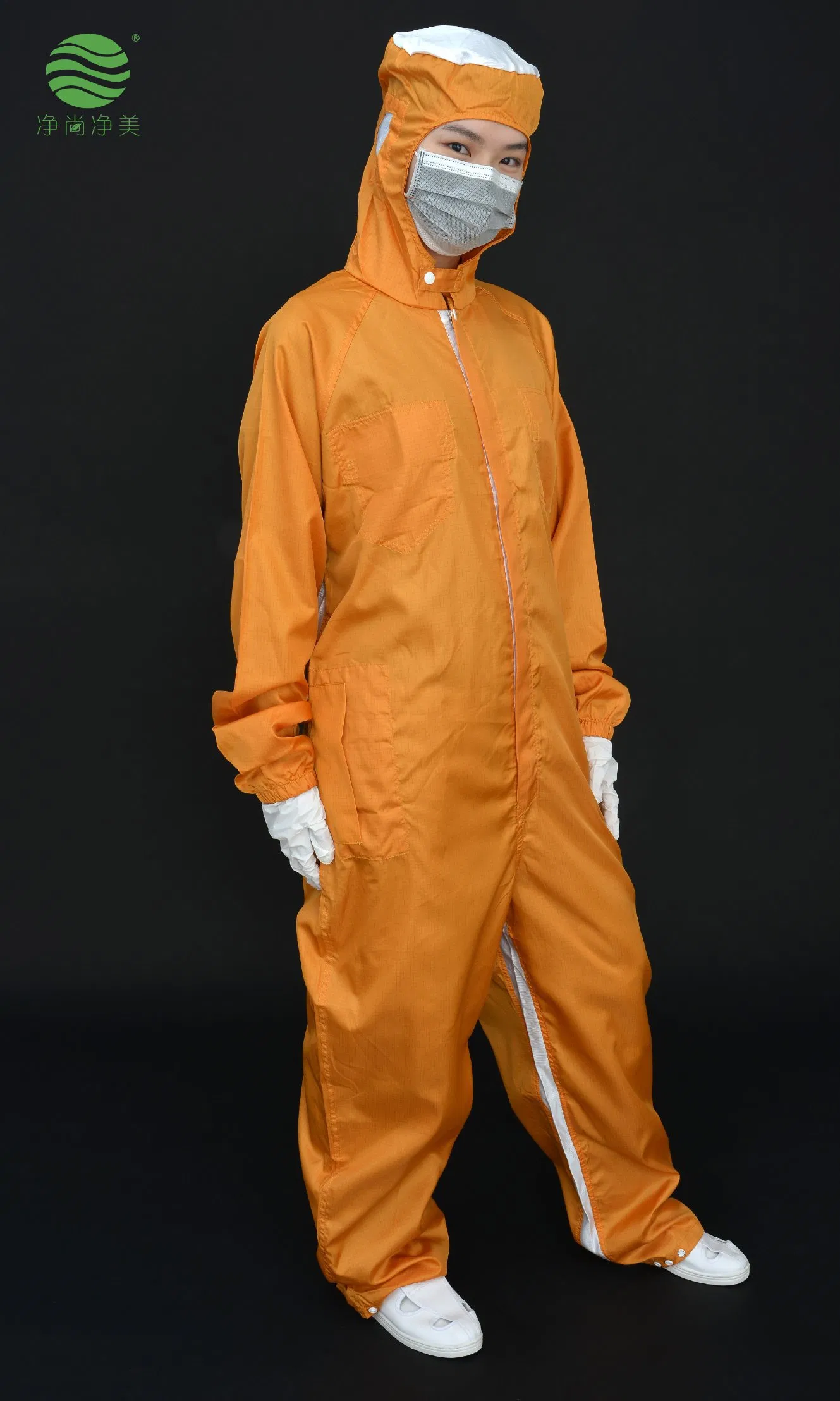 Traje protector antiestático ESD transpirable y libre de polvo para trabajo en sala limpia, ropa multifuncional