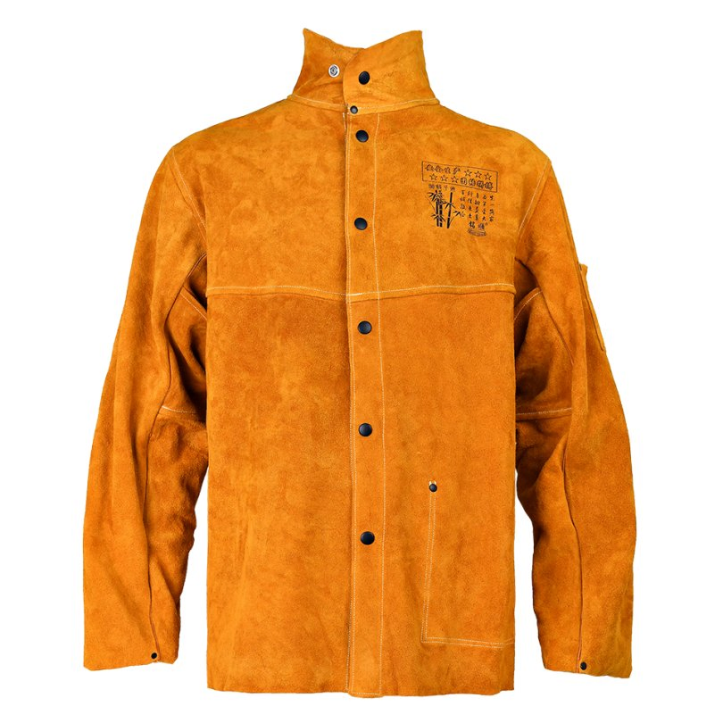 Chaqueta de soldadura Ropa de cuero Conjunto de dos piezas Abrigo Mono Ropa protectora 331
