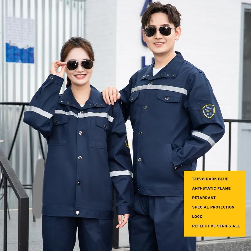 Cinta Reflectante Uniforme de Seguridad para Personal Industrial Ropa de Trabajo Antiestática Protectora