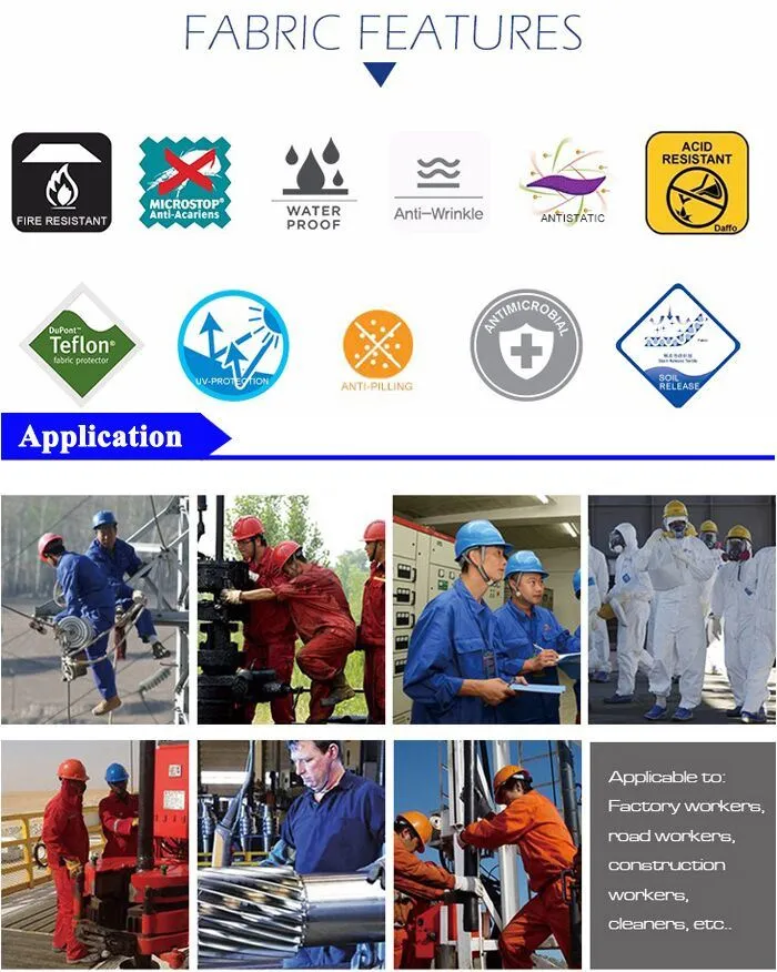 Ropa Resistente al Fuego para la Protección del Personal Industrial Contra el Fuego