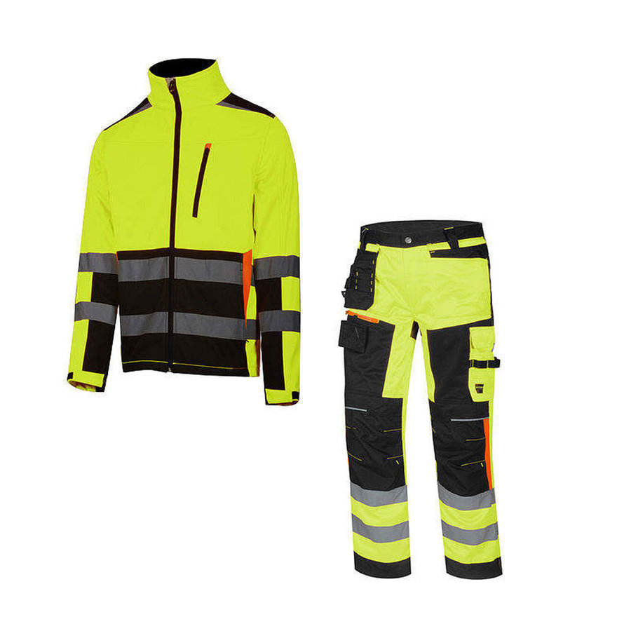 Ropa de trabajo industrial reflectante personalizada y resistente al aceite para la construcción de puentes