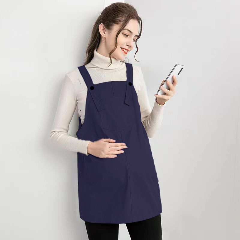 Ropa de protección contra la radiación para mujeres embarazadas, chalecos, vestido, bolsillo para el vientre