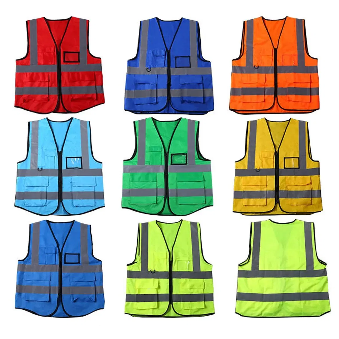 Ropa de seguridad reflectante de alta visibilidad personalizada para hombres trabajadores de saneamiento