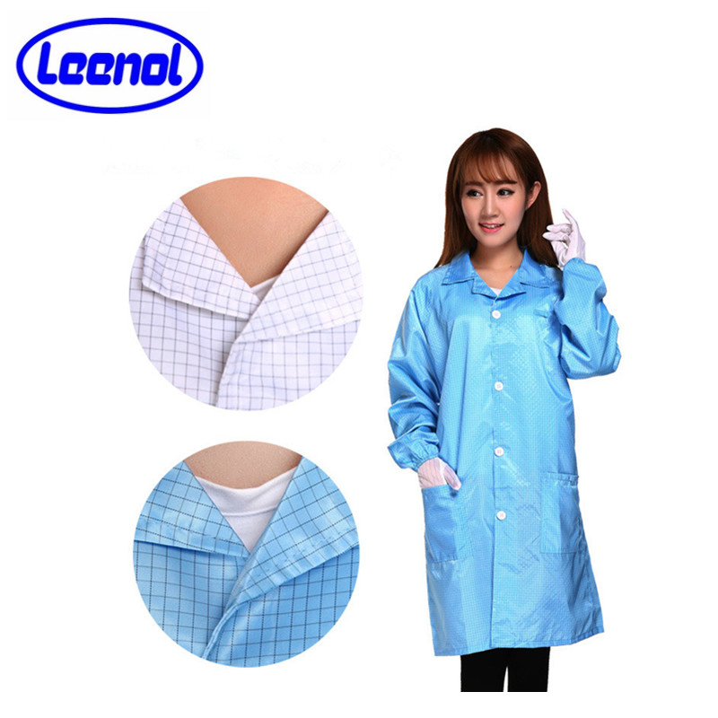 Leenol-1560101 Ropa ESD de malla, ropa libre de polvo, ropa antistática para sala limpia