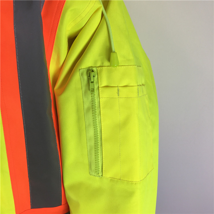 Chaqueta Hi Vis transpirable de invierno, ropa protectora de seguridad, vestimenta de trabajo Bomb