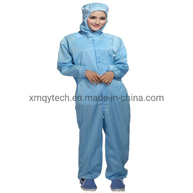 Mono con capucha antistático al por mayor, prendas antiestáticas, ropa de trabajo para sala limpia