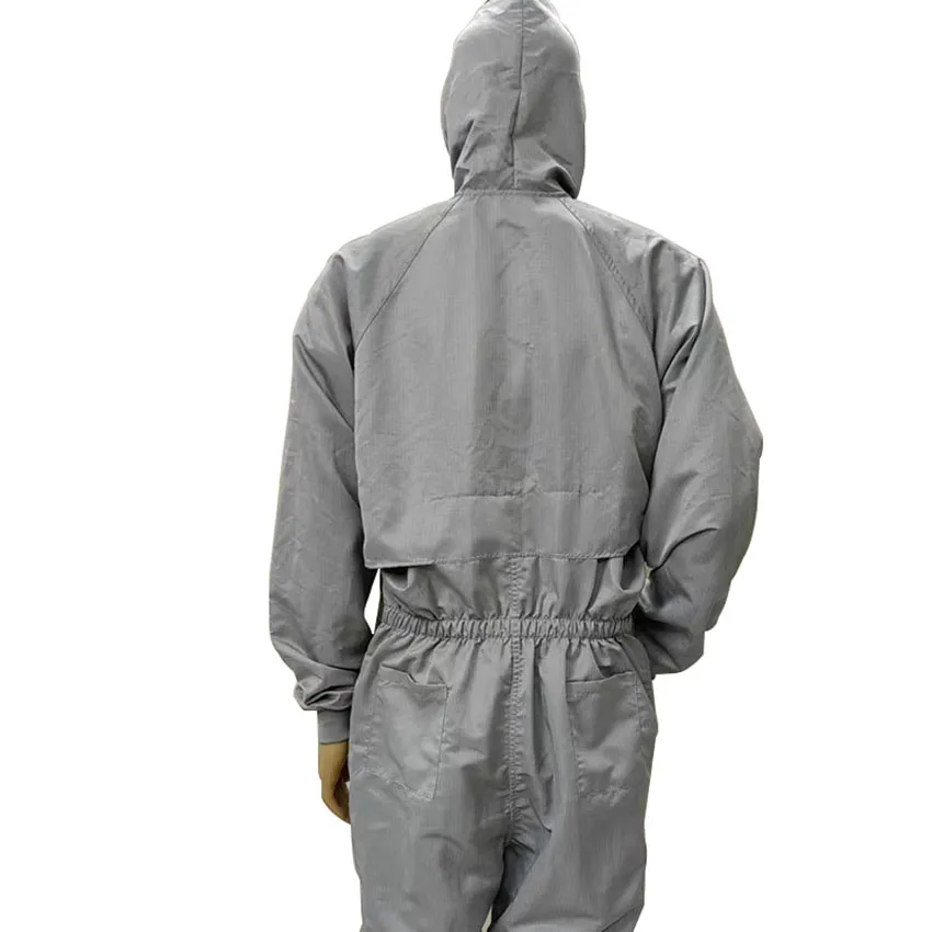 Ropa de trabajo ESD de pintura en spray libre de polvo para salas limpias y talleres