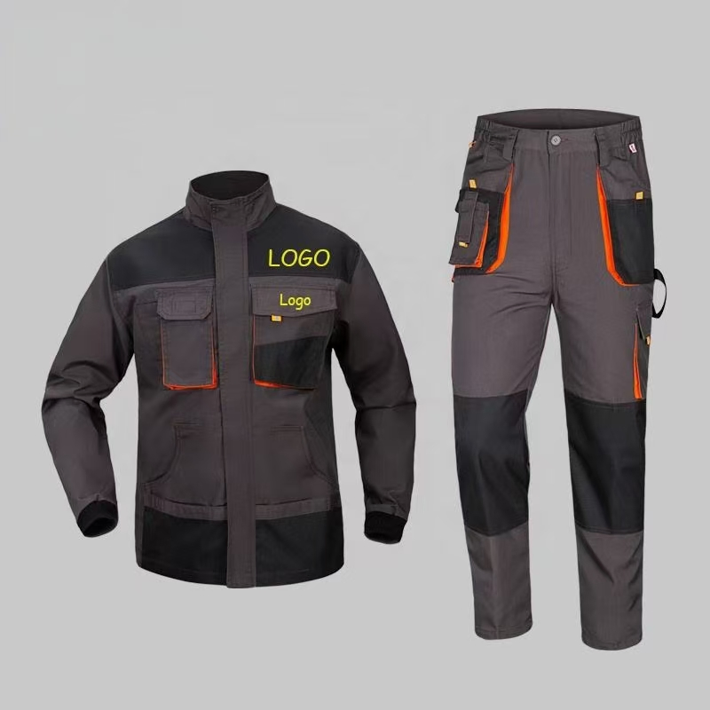 Ropa de trabajo personalizada: ropa de trabajo mecánica para hombres, chaquetas, pantalones, ropa de seguridad para construcción, conjuntos de uniformes