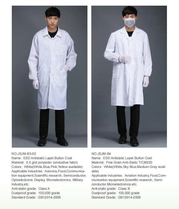 Medidas y especificaciones de traje médico
