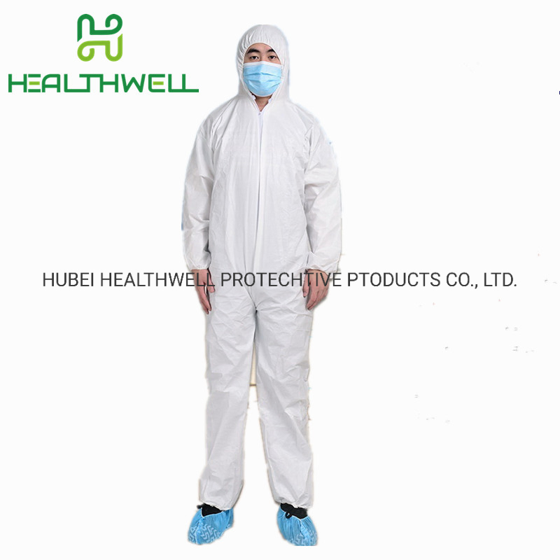 Ropa de trabajo protectora desechable de materiales SBPP PP+PE SMS no tejida