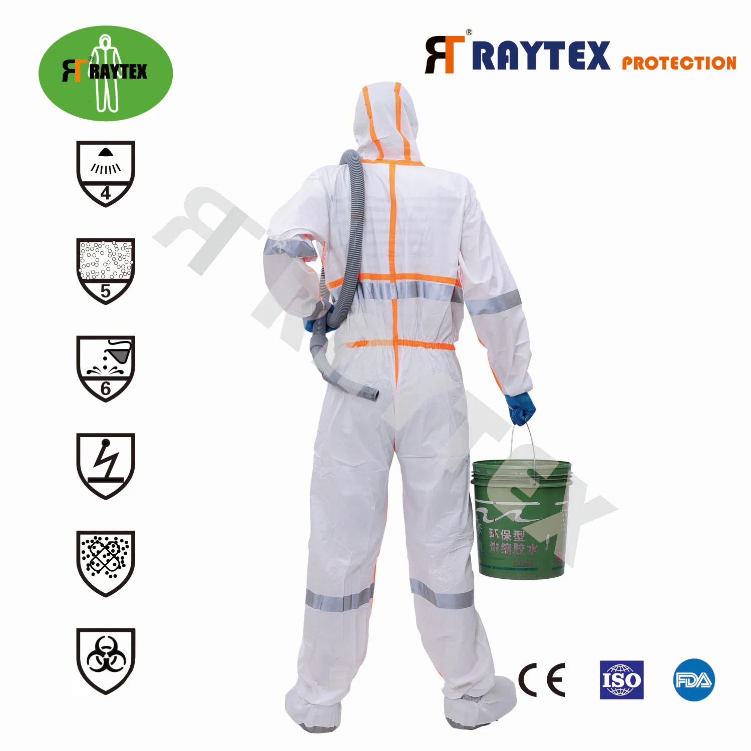 Ropa de trabajo de película de PE laminada